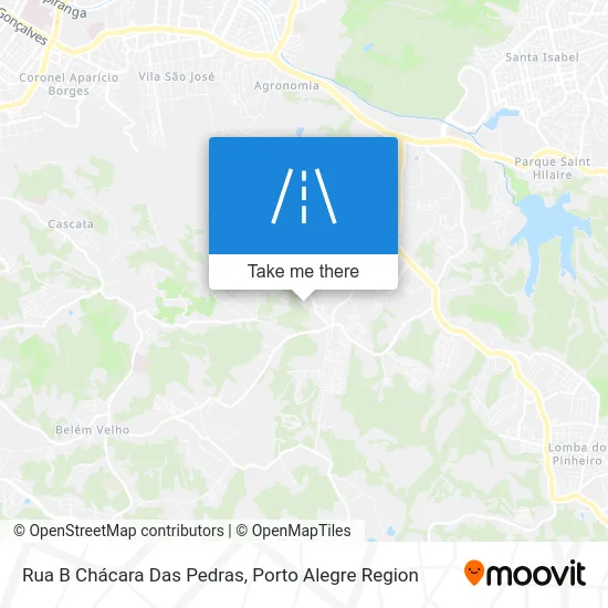 Rua B Chácara Das Pedras map