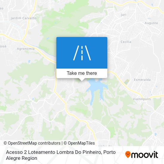 Acesso 2 Loteamento Lombra Do Pinheiro map