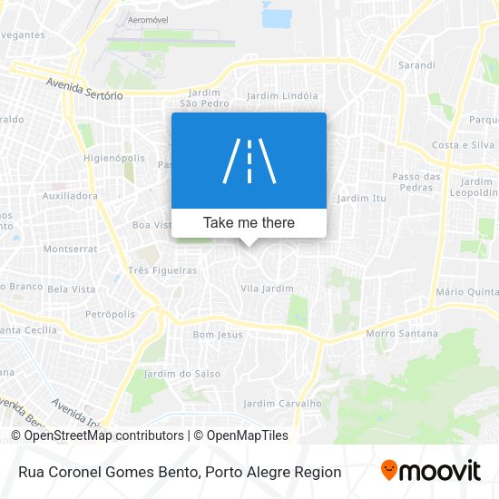 Rua Coronel Gomes Bento map