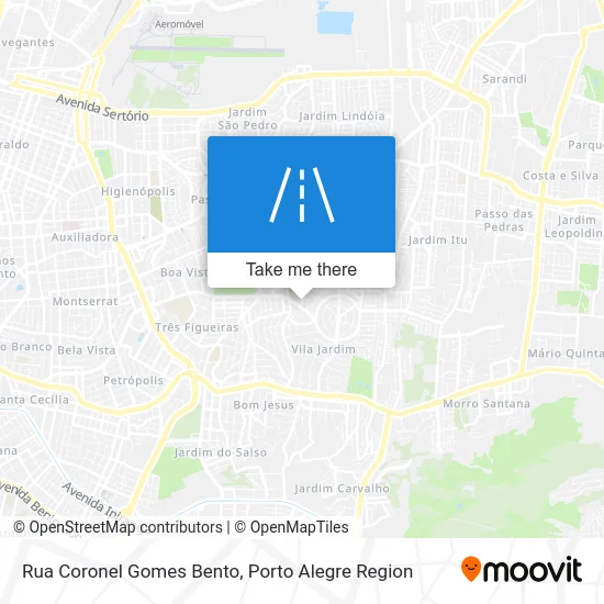 Rua Coronel Gomes Bento map