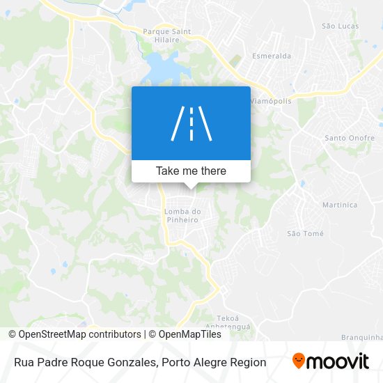 Rua Padre Roque Gonzales map