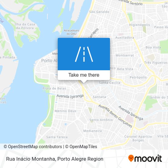 Rua Inácio Montanha map
