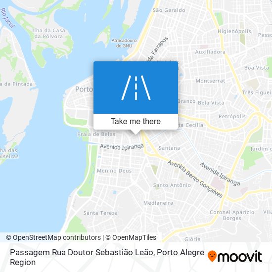 Mapa Passagem Rua Doutor Sebastião Leão