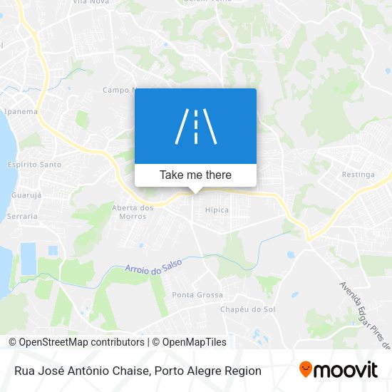 Rua José Antônio Chaise map