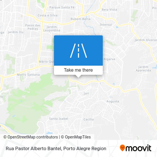 Rua Pastor Alberto Bantel map