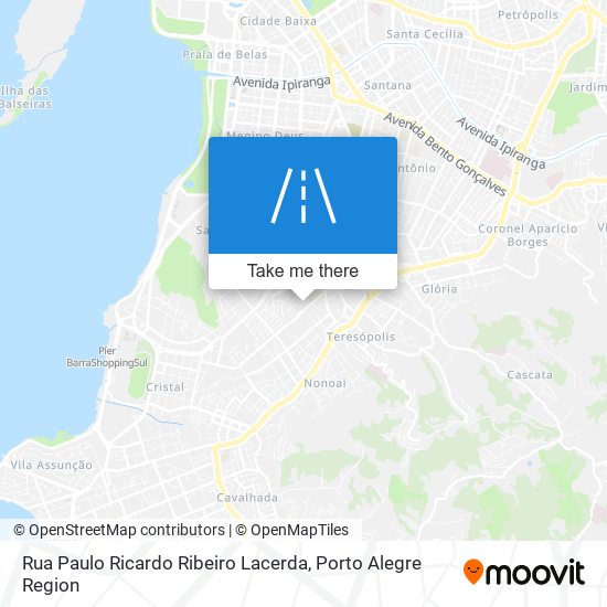 Mapa Rua Paulo Ricardo Ribeiro Lacerda