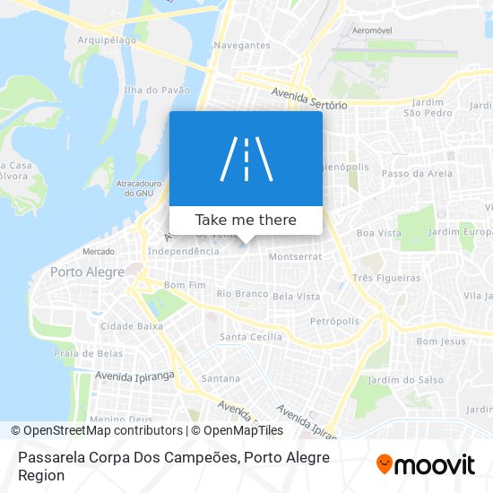 Passarela Corpa Dos Campeões map