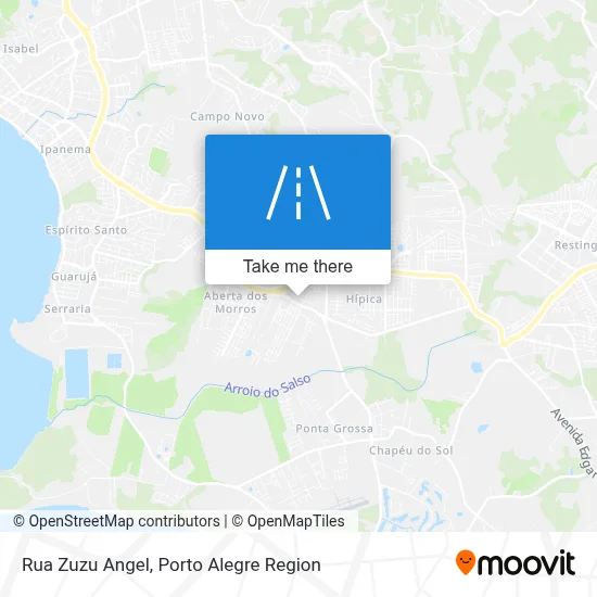 Rua Zuzu Angel map