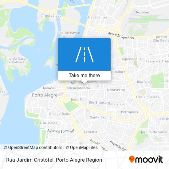 Rua Jardim Cristófel map