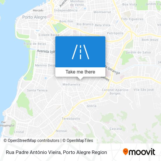 Rua Padre Antônio Vieira map