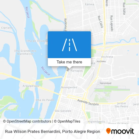 Rua Wilson Prates Bernardini map