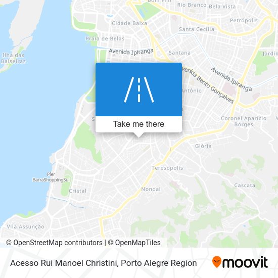 Acesso Rui Manoel Christini map