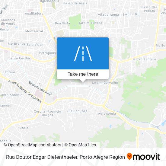 Rua Doutor Edgar Diefenthaeler map