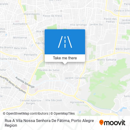 Mapa Rua A Vila Nossa Senhora De Fátima