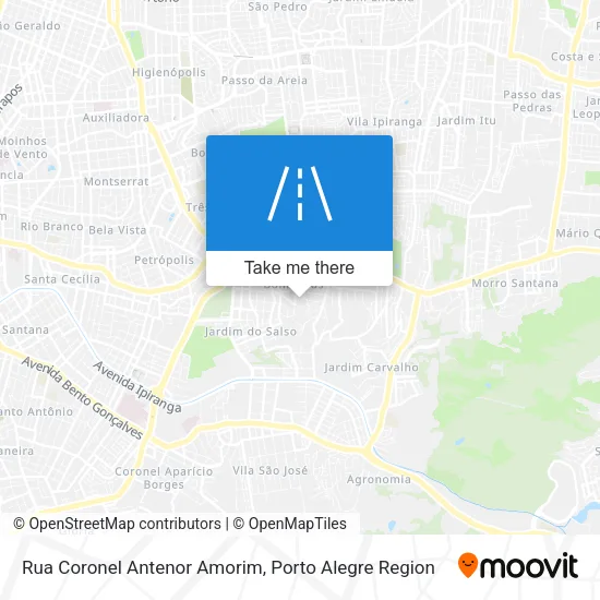 Rua Coronel Antenor Amorim map