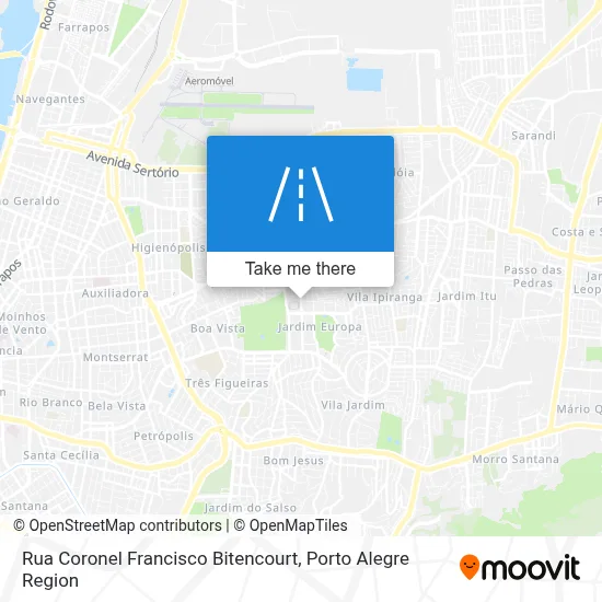 Rua Coronel Francisco Bitencourt map