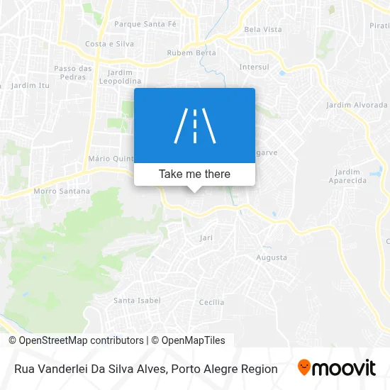 Rua Vanderlei Da Silva Alves map