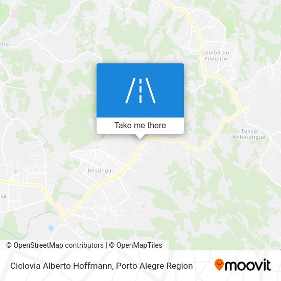 Ciclovia Alberto Hoffmann map