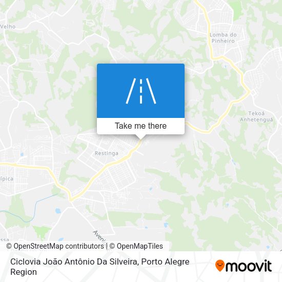 Ciclovia João Antônio Da Silveira map