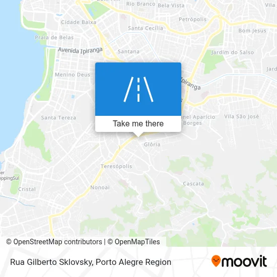 Rua Gilberto Sklovsky map