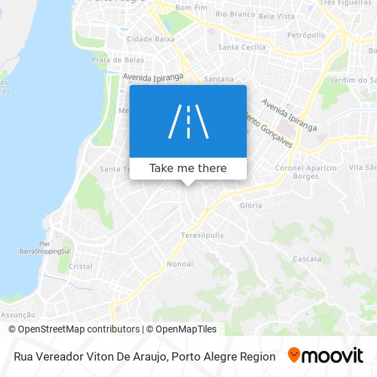 Mapa Rua Vereador Viton De Araujo