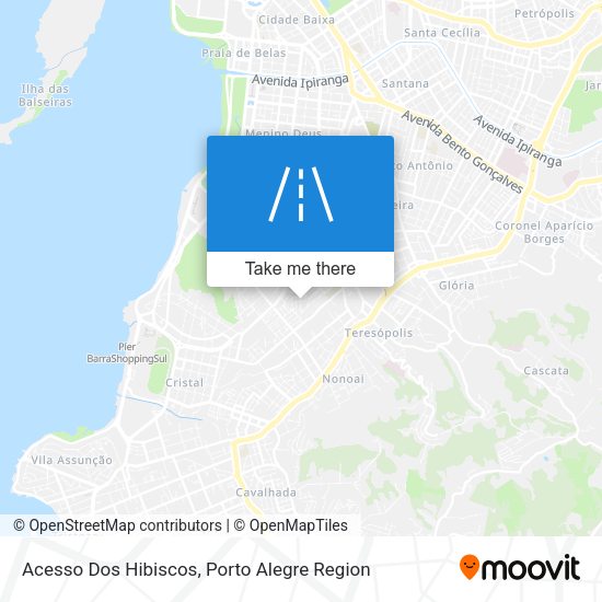 Acesso Dos Hibiscos map