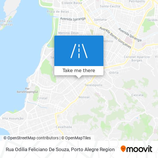 Rua Odilia Feliciano De Souza map