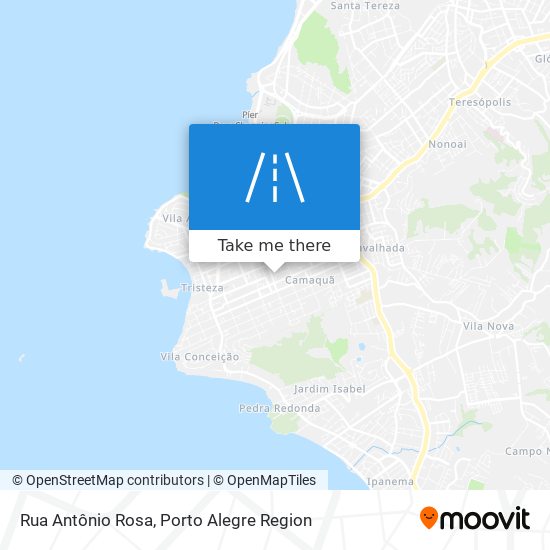 Mapa Rua Antônio Rosa