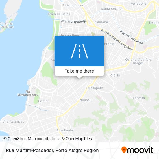 Rua Martim-Pescador map