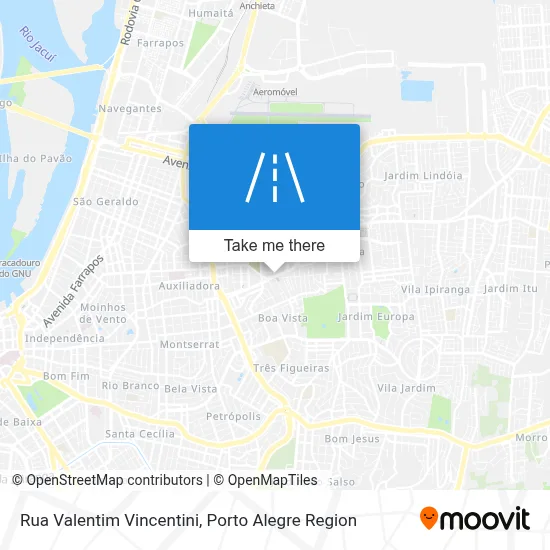 Rua Valentim Vincentini map