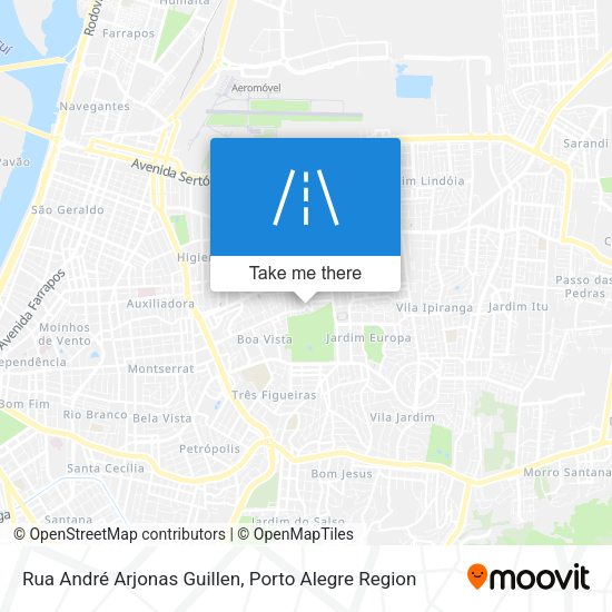 Rua André Arjonas Guillen map
