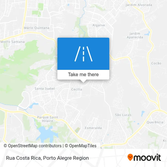 Rua Costa Rica map