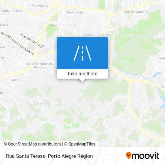 Rua Santa Teresa map