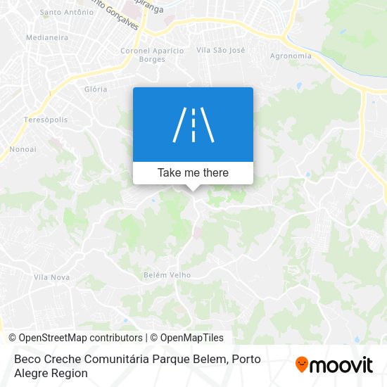 Beco Creche Comunitária Parque Belem map