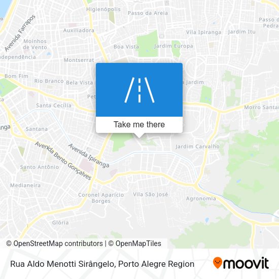 Rua Aldo Menotti Sirângelo map