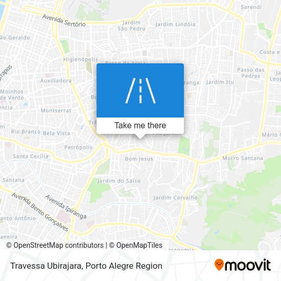 Travessa Ubirajara map