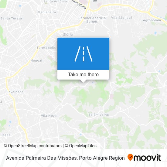 Avenida Palmeira Das Missões map