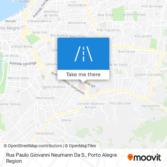 Rua Paulo Giovanni Neumann Da S. map