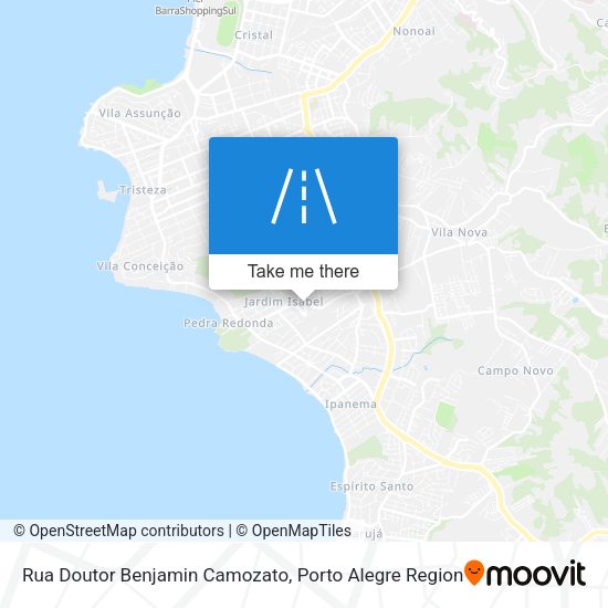 Rua Doutor Benjamin Camozato map