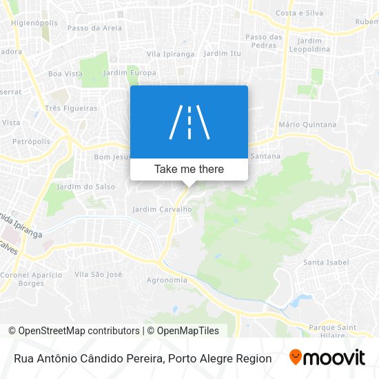 Rua Antônio Cândido Pereira map