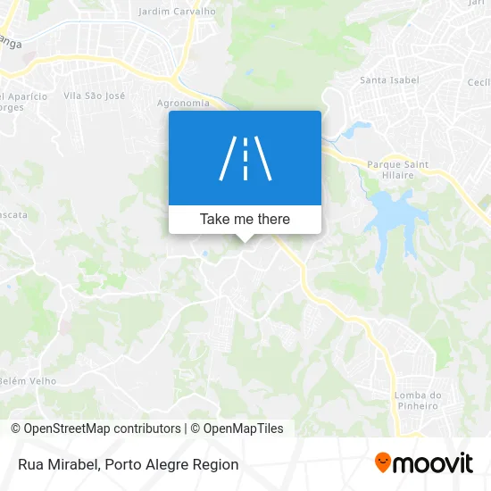 Rua Mirabel map