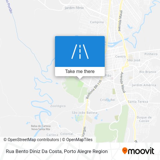 Rua Bento Diniz Da Costa map