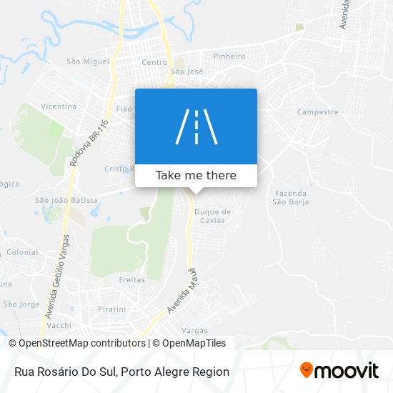 Mapa Rua Rosário Do Sul
