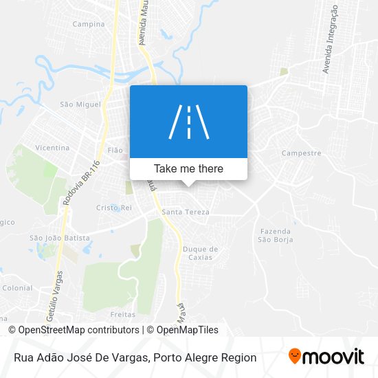 Rua Adão José De Vargas map