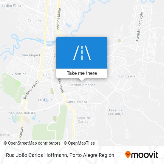 Rua João Carlos Hoffmann map