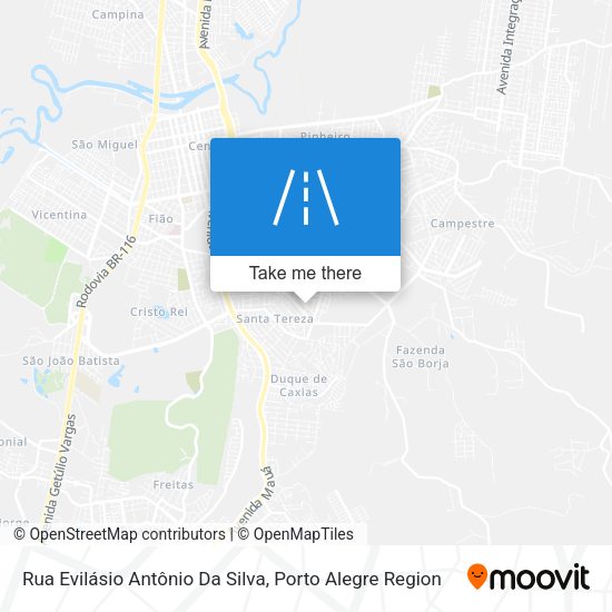 Rua Evilásio Antônio Da Silva map
