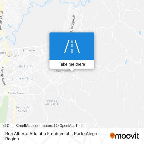Rua Alberto Adolpho Fruchtenicht map