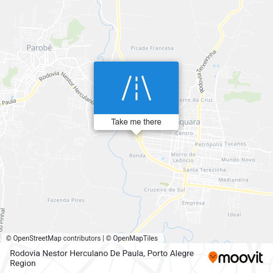 Rodovia Nestor Herculano De Paula map