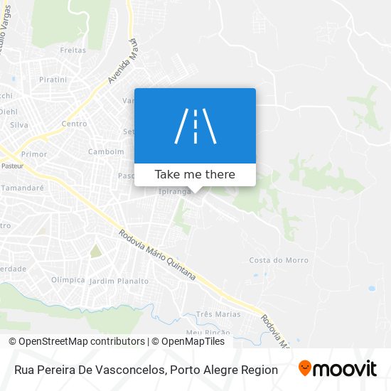 Mapa Rua Pereira De Vasconcelos