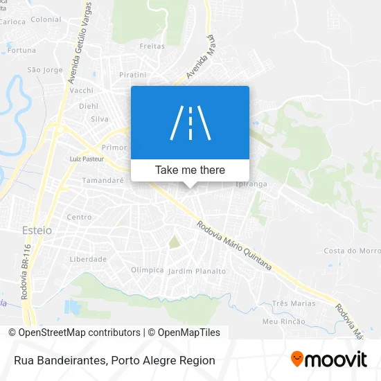 Rua Bandeirantes map
